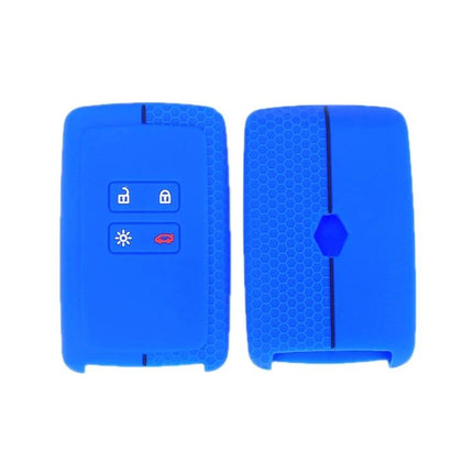 Silicone Key Cover Honeycomb 2 Pack Protects Keys For Daily Use - blue Renault Koleos Megane silicone key fob covers, honeycomb grip, 2-pack