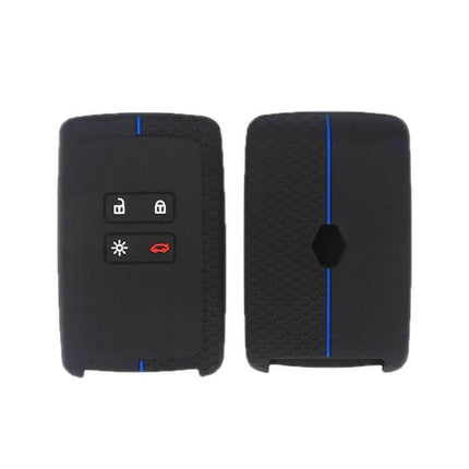 Silicone Key Cover Honeycomb 2 Pack Protects Keys For Daily Use black Renault key fob protective silicone cover 2-pack with honeycomb grip