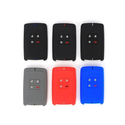 Silicone Key Cover Honeycomb 2 Pack Protects Keys For Daily Use - Renault Megane Koleos silicone honeycomb key fob covers, 2-pack protection