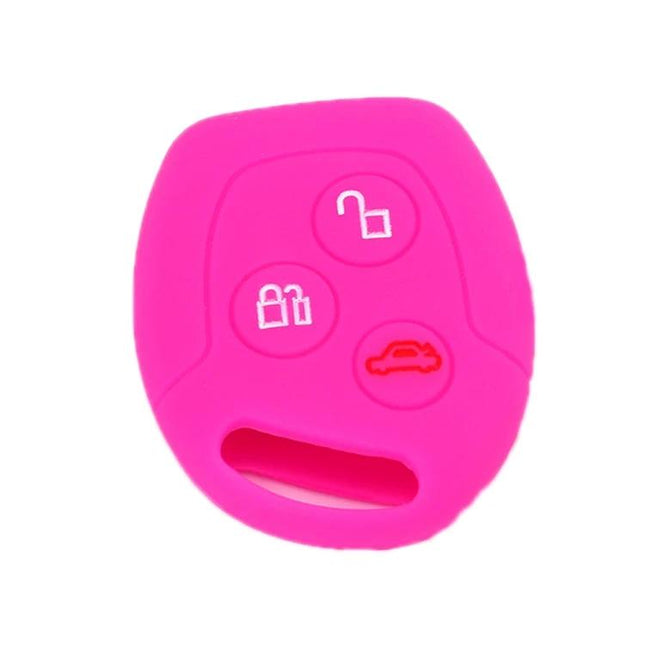 Ford Transit/Focus Silicone Key Protector 2-Pack For Everyday Use - pink silicone key fob cover for Ford Transit and Focus, protects buttons and prevents scratches