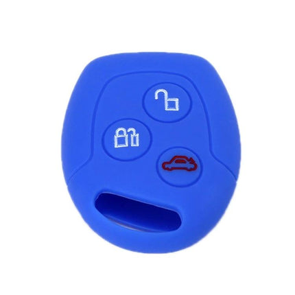 Ford Transit/Focus Silicone Key Protector 2-Pack For Everyday Use - blue silicone key fob cover protects buttons and prevents scratches