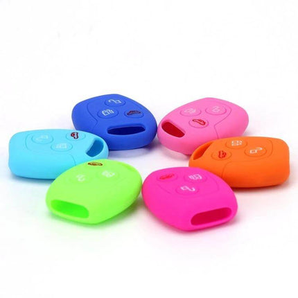 Alt Tag: Ford Transit/Focus Silicone Key Protector 2-Pack For Everyday Use - colorful silicone key fob covers protecting buttons and preventing scratches