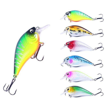Hengjia Little Fatty Floating Lure 7cm For Freshwater Fishing bright multicolor floating plastic crankbait for ponds lakes and slow rivers