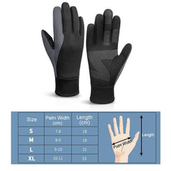 Waterproof Touchscreen Cycling Gloves with Anti-Slip Grip for Outdoor Sports