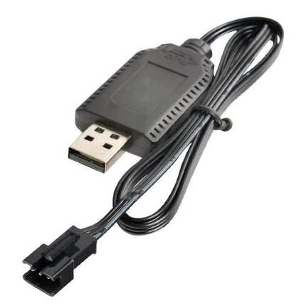USB Charging Cable for Rechargeable Batteries in Toys and Appliances - black USB to SM-3P connector cable for toy and appliance battery charging