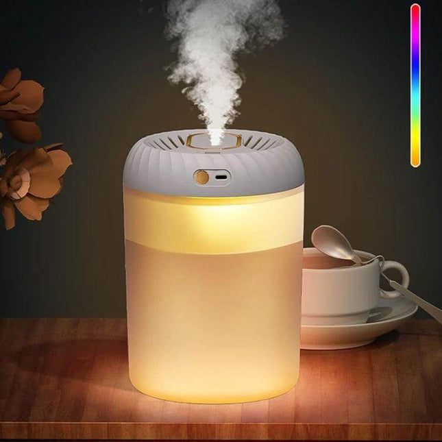 Humidifier With Digital Timer For Daily Bedroom Comfort At Home — 3000ml top-fill humidifier with digital timer, adjustable mist and soft night light