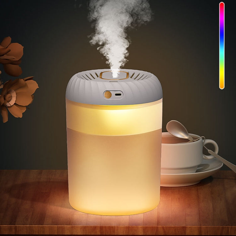 3000ml Double Nozzle Humidifier with Timing Digital Display and Colorful Ambient Light