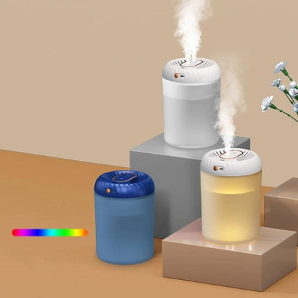 Humidifier With Digital Timer For Daily Bedroom Comfort At Home - 3000ml top-fill humidifier with adjustable mist, digital timer and soft night light