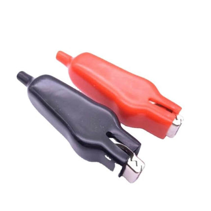 Alligator Clips For Car Battery Charging 75mm Length - red and black zinc alloy battery charger clips for automotive testing and lead connections