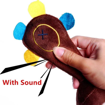 Plush Toys for Daily Dog Play and Teething Fun - soft squeaky plush chew toy for puppies and adult dogs to relieve teething and boredom