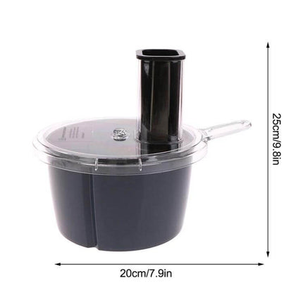 Thermomix Cutter Kit Replacement Container Set For Daily Use - replacement container with lid, push rod and cutting disc, durable ABS acrylic stainless