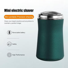 Compact USB Rechargeable Waterproof Electric Shaver for On-the-Go Grooming