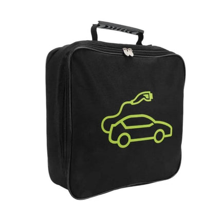 Electric Car Fireproof Charger Storage Bag for Cords with waterproof fireproof coating, ergonomic handle, trunk and RV organization