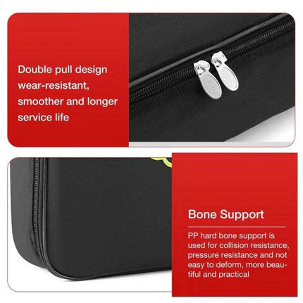 Electric Car Fireproof Charger Storage Bag for Cords with double-pull zipper, waterproof fireproof coating and ergonomic handle, trunk and RV organizer