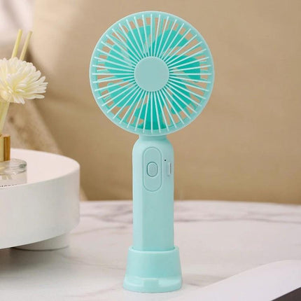 Portable Handheld Mini Fan for Outdoor and Indoor Cooling compact aqua handheld fan with three-speed control for travel and office use