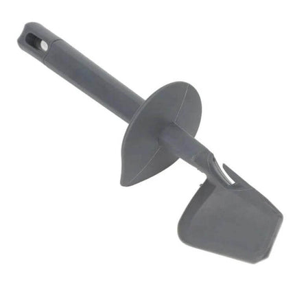 Silicone Rotary Scraper Spatula For Thermomix Daily Use - gray food-grade silicone curved blade for scraping, stirring and folding, heat resistant -40°C to 230°C