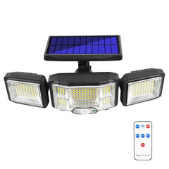 LED Solar Flood Light with Remote Control and 360° Motion Sensor