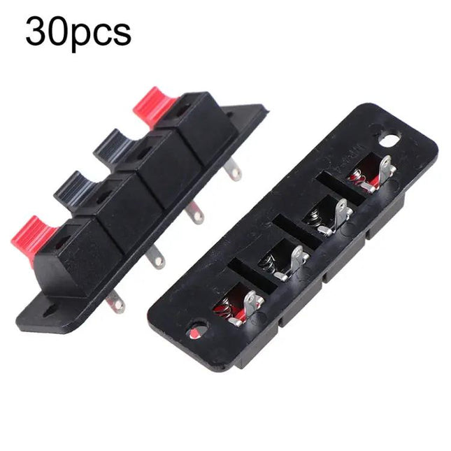 30 Pack 4-Position PVC Speaker Terminal Clips For Test Stands | Syndmart