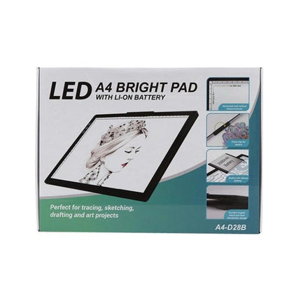 Portable Rechargeable A4 Drawing Board for Tracing Artworks LED A4 bright pad with li-ion battery for tracing, sketching and drafting