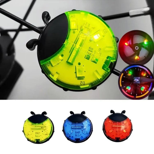 Ladybug Wheel Light For Kids Bike Smart Red Night Safety | Syndmart