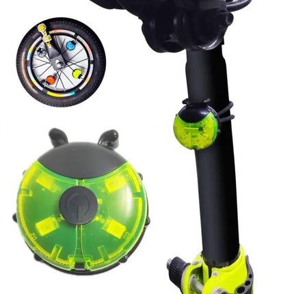 Ladybug Wheel Light For Kids Bike Smart Red Night Safety | Syndmart