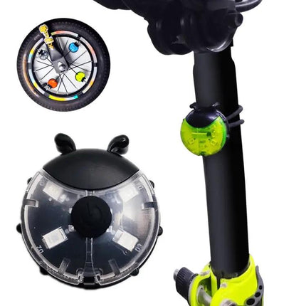 Ladybug Wheel Light For Kids Bike Smart Red Night Safety | Syndmart