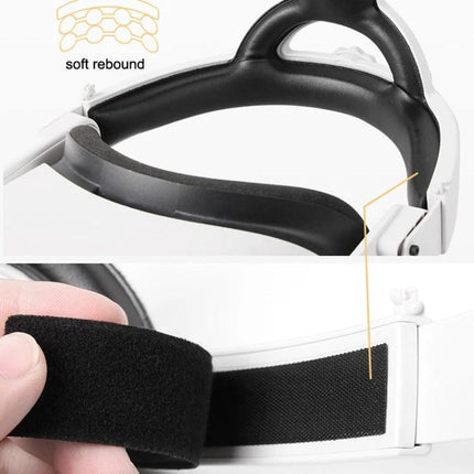 Hifylux Comfortable Adjustable Headband for Oculus Quest 2 VR Use showing padded cap-style strap and hook-and-loop adjustment for even weight distribution