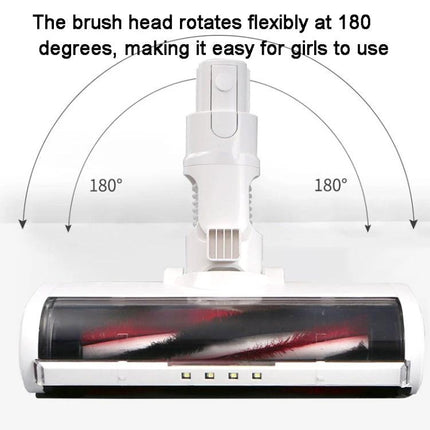 Dreame Soft Carpet Brush for Effective Home Vacuum Cleaning - flexible 180° rotating LED brush head for carpets and hard floors