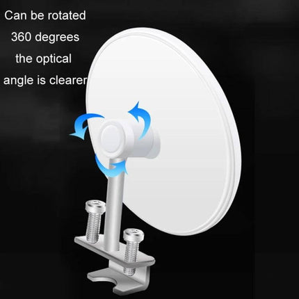 Car Rearview Mirror for Blind Spot Assistance in Black, White, Silver – adjustable 360° ABS attachment mirror for improved lane-change and reversing visibility
