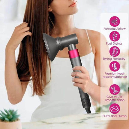 Airwarp Diffusion Nozzle Attachment For Dyson Hair Dryer With Adapter on dryer creating smooth, voluminous, fast-drying salon finish