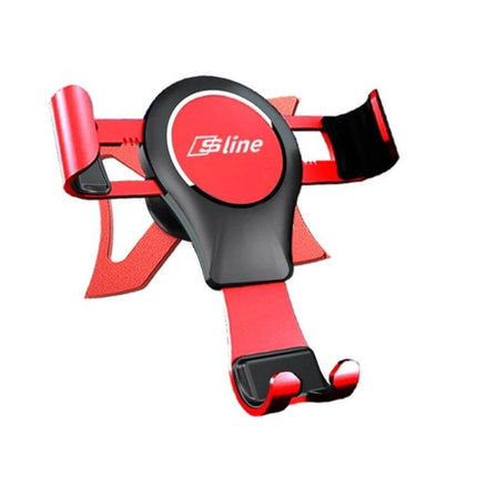 Audi Magnetic Car Phone Holder For Easy One Hand Use - red aluminum alloy dashboard magnetic phone mount for Audi air vent