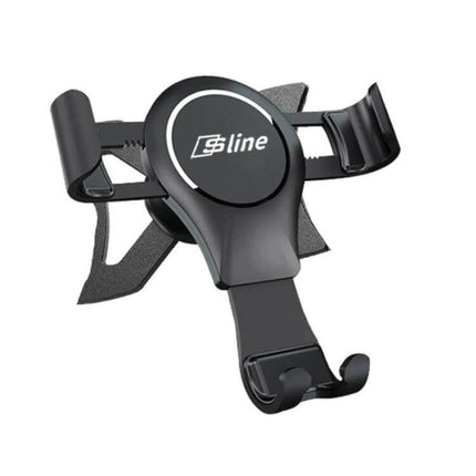 Audi Magnetic Car Phone Holder For Easy One Hand Use - black aluminum alloy dashboard air vent magnetic mount for Audi