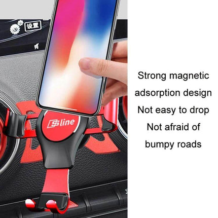 Audi Magnetic Car Phone Holder For Easy One Hand Use - aluminum alloy magnetic dashboard air vent mount for secure one-handed phone access