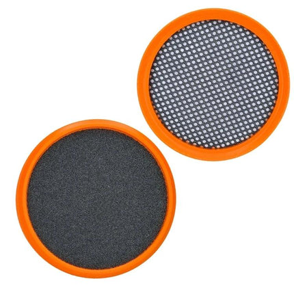 Washable Replacement Filter for Philips Vacuum Cleaners - orange round washable filter set capturing dust, pollen and protecting motor