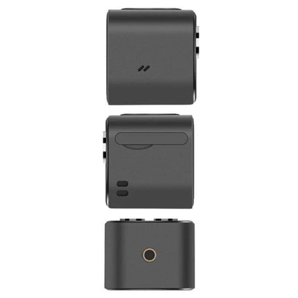 Wireless Dual Lens Camera for Home Security Monitoring compact cube design showing side and top views with dual 16MP lenses and WiFi connectivity