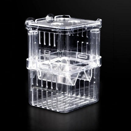 Peacock Fish Breeding Isolation Box Double Layer For Spawning clear double-layer self-floating PS plastic aquarium breeder box