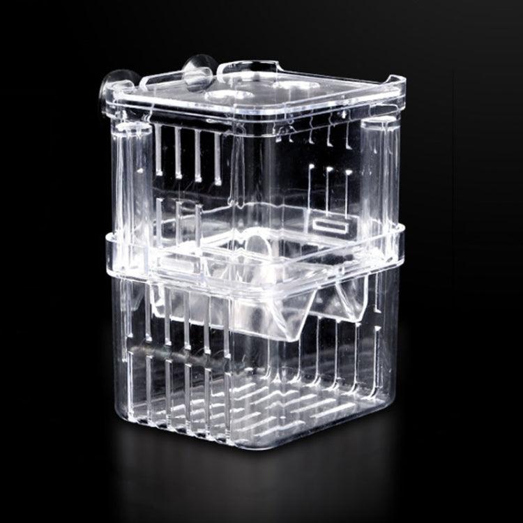 Peacock Fish Dual-Layer Clear Isolation Breeding Box for Aquariums