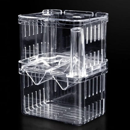 Peacock Fish Breeding Isolation Box Double Layer For Spawning clear high-transparency PS plastic self-floating spawning and rearing container