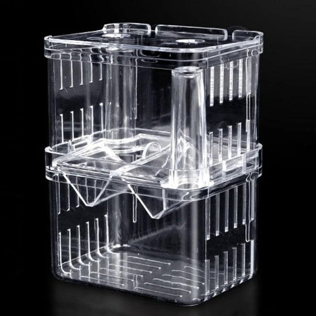 Peacock Fish Breeding Isolation Box Double Layer For Spawning clear high-transparency PS plastic self-floating spawning and rearing container