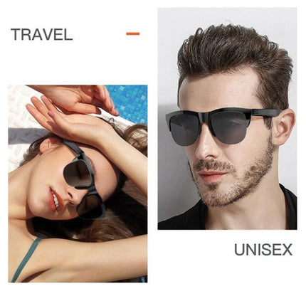 Smart Polarized Sunglasses With Built In Audio For Commuting unisex polarized anti-UV Bluetooth frame for travel