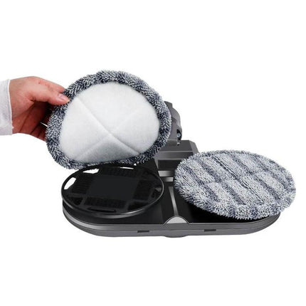 Dyson V15 Compatible Electric Wet and Dry Mopping Head for Floors showing removable microfiber pads and base for wet and dry cleaning