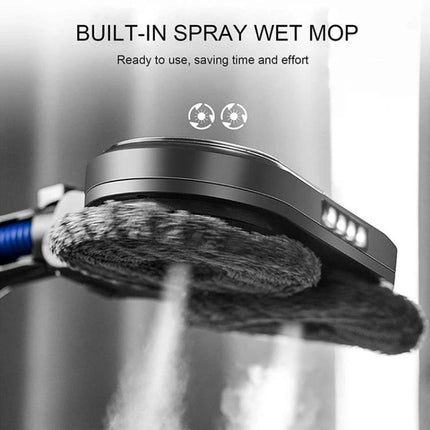 Compatible Electric Mopping Head with Water Tank for Dyson Vacuums showing built-in spray wet mop and dual spinning pads
