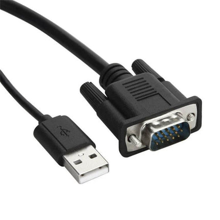 VGA to HDMI Adapter for Computer to TV Connection with USB showing VGA male connector and USB power/audio cable