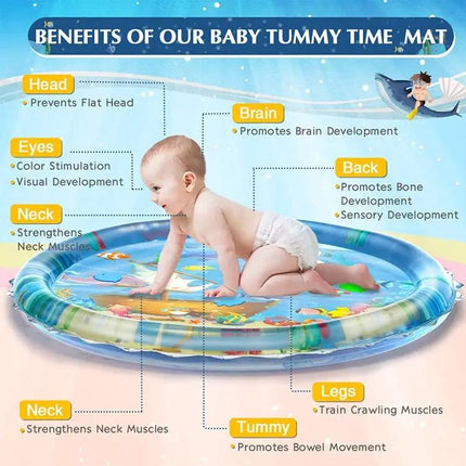 93cm Inflatable Shark Water Play Mat For Babies PVC