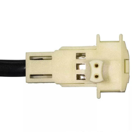 Clock Spring Coil for Cherokee Steering Horn Controls close-up of 2-pin wiring connector and cable for horn and steering wheel signals