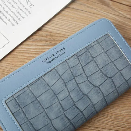 Ladies Long Zip Wallet For Everyday Use Fits Cards And Cash