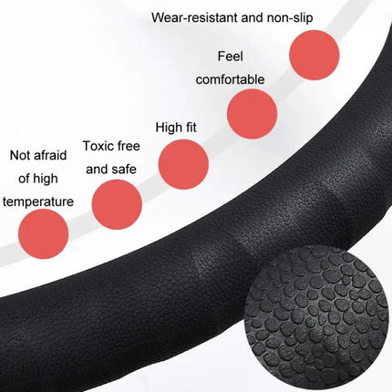 Silicone Steering Wheel Cover Non Slip 37 To 42 Cm For Most Cars