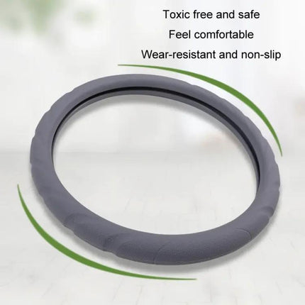 Silicone Steering Wheel Cover Non Slip 37 To 42 Cm For Most Cars