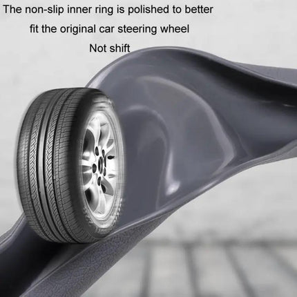 Silicone Steering Wheel Cover Non Slip 37 To 42 Cm For Most Cars