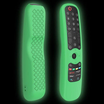 Practical Silicone Protective Case for LG Smart TV Remotes against Drops green silicone case for LG AN-MR21GC remote, textured grip and full coverage